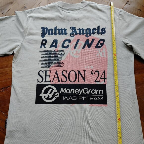 Palm Angels x Haas Racing cream T shirt size XL - Picture 7 of 11